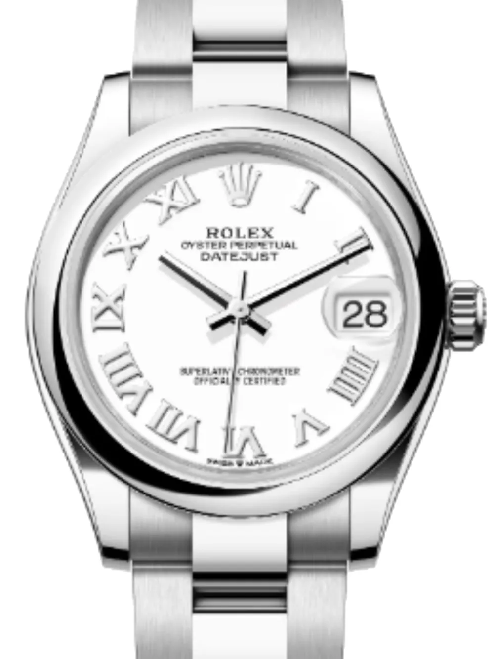 Pre-owned Rolex Datejust 31mm In White