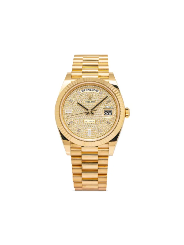 Rolex pre-owned Day-Date 40mm Gold FARFETCH CZ