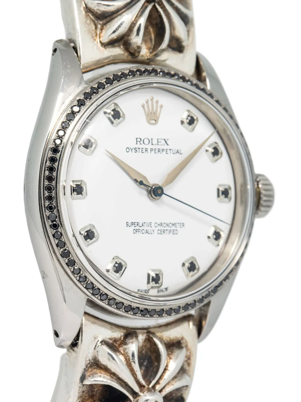 Pre-owned Rolex Oyster Perpetual 34mm In White