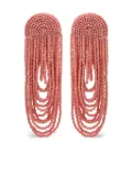 Oscar de la Renta Beaded Curtain earrings - Pink