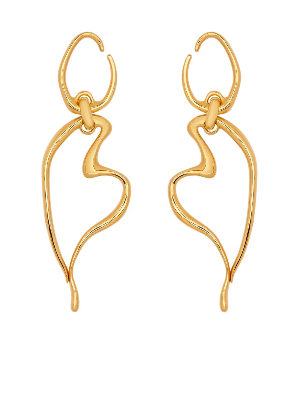 Oscar de la Renta Heart O ドロップピアス - ゴールドトーン Oscar de la Renta Heart O ドロップピアス - ゴールドトーン