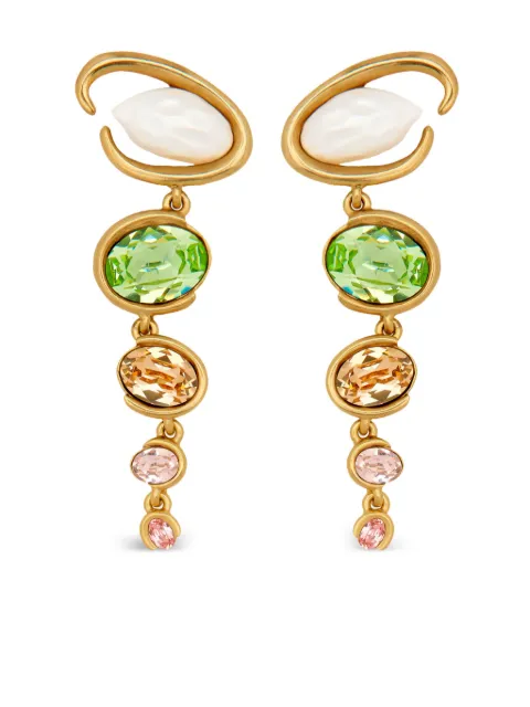 Oscar de la Renta Baroque Pearl O drop earrings
