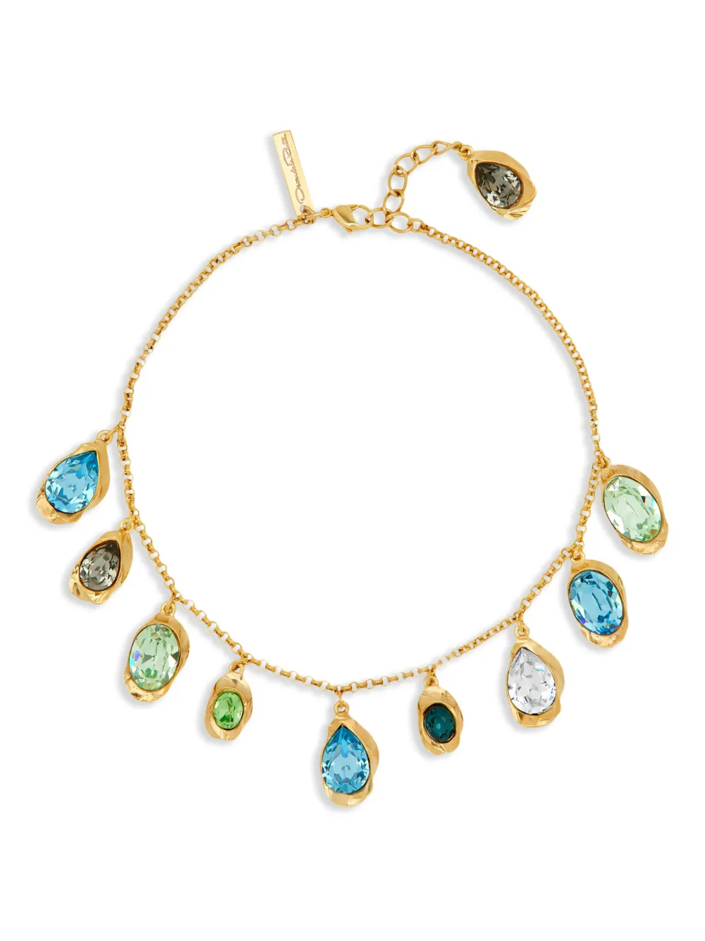 Oscar de la Renta クリスタル ネックレス - ゴールドトーン Oscar de la Renta クリスタル ネックレス - ゴールドトーン