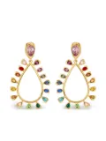 Oscar de la Renta Multi-Colored crystal drop earrings - Gold