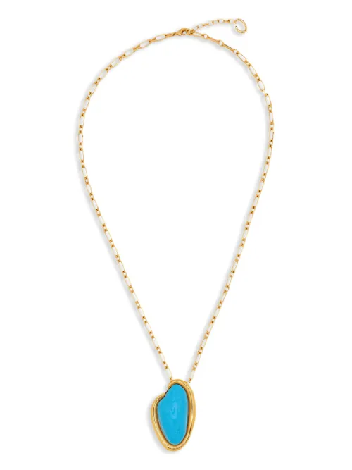 Collier à pendentif O en résine - Oscar de la Renta - Modalova