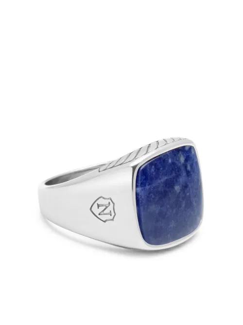 Chevalière Dumortierite - Nialaya Jewelry - Modalova