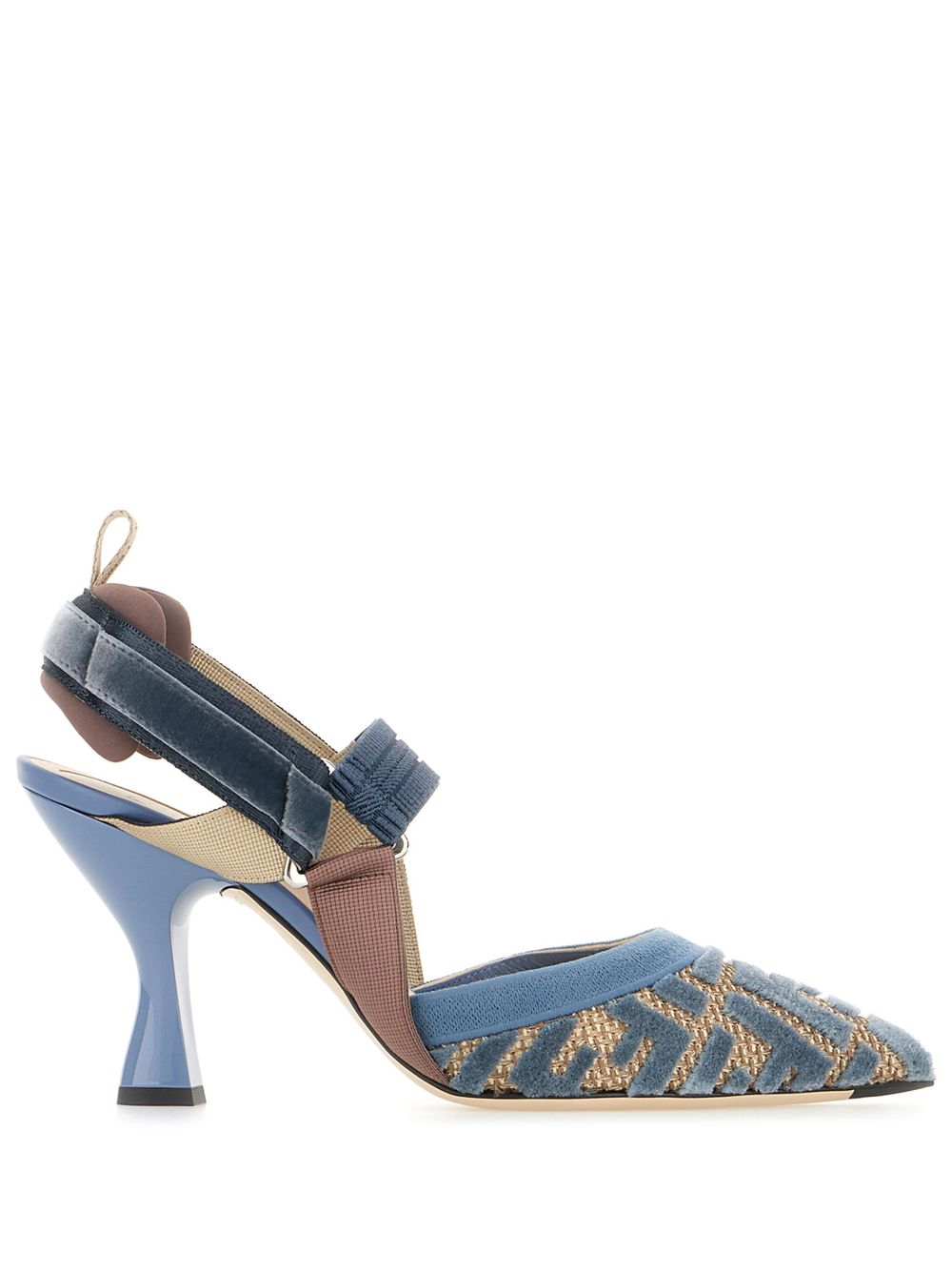 FENDI 85mm Colibri pumps - Blue