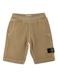 Stone Island Junior Compass-badge shorts - Brown