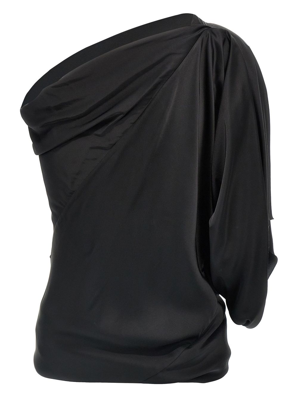 Rick Owens one-shoulder' top - Zwart