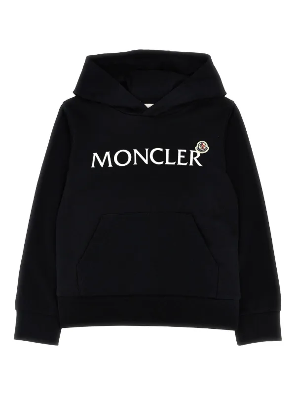 | Blue - kids Sweater Moncler MONCLER　ロゴ　ニット　キッズ　Lサイズ　黒 8G00022899PS GIGLIO.COM | 帽子