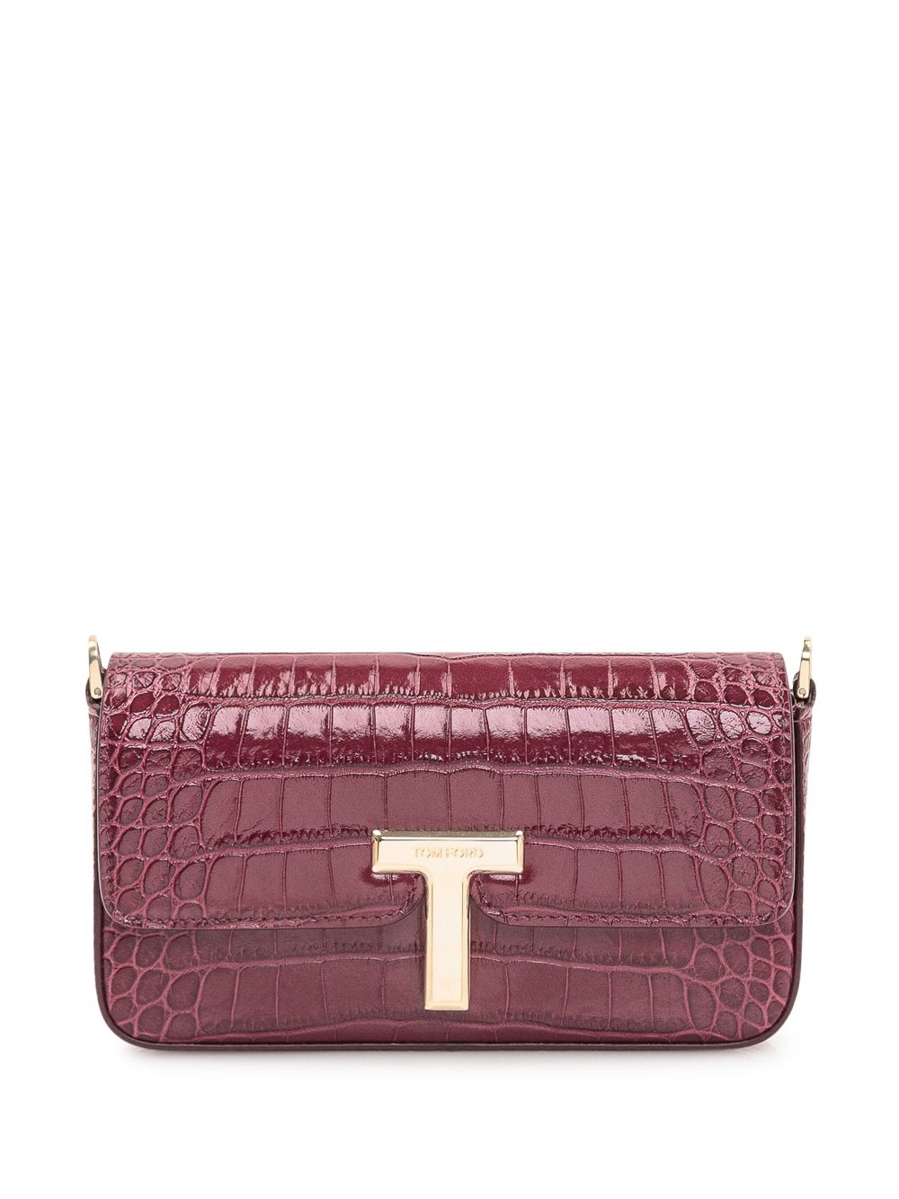 TOM FORD mini Wallis clutch bag - Red