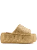 Simon Miller metallic-finish slides - Gold
