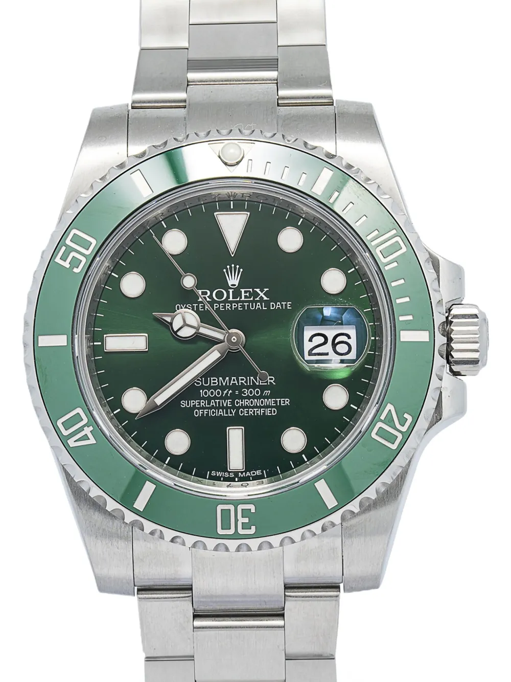 Rolex Pre-owned Submariner Date 40 mm horloge - Groen