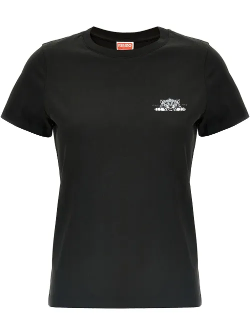 Kenzo t-shirt Happy Tiger - Noir - Kenzo - Modalova