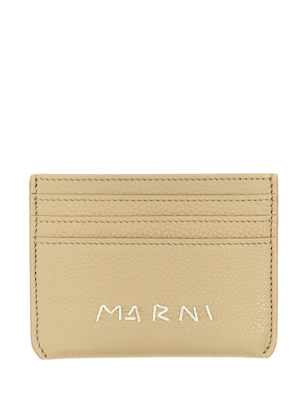 Marni Logo card holder - Neutrals