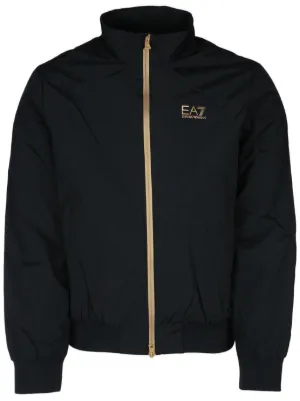 Ea7 Emporio Armani logo-print Jacket | Black | FARFETCH FI