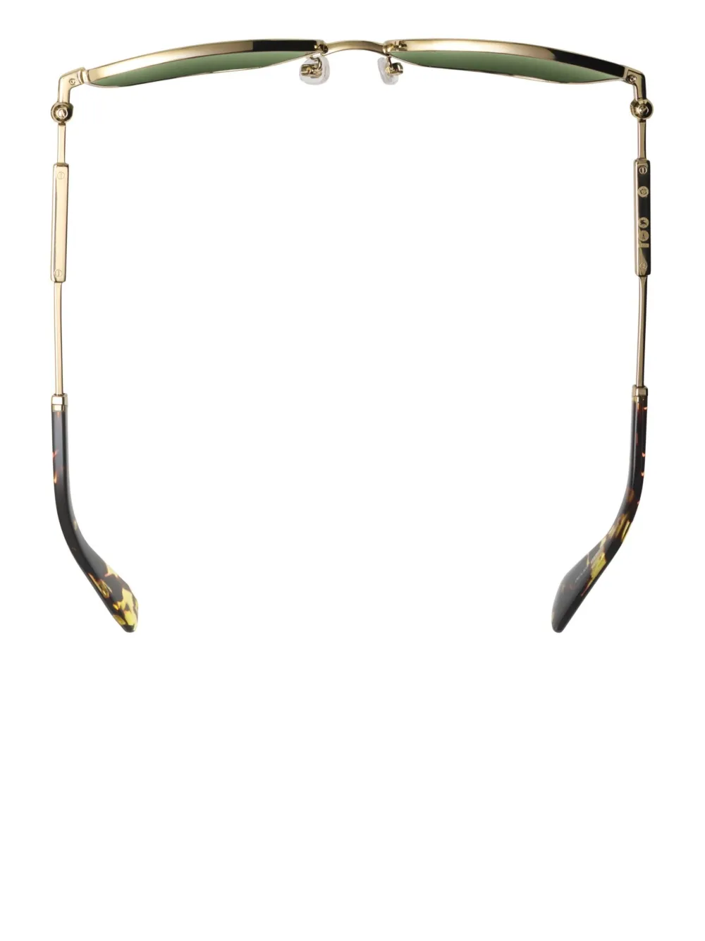 Burberry Eyewear Zonnebril met vierkant montuur Goud