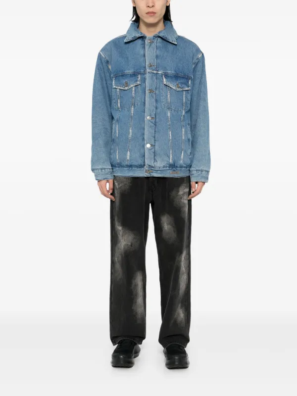 Ground Zero button-up Denim Jacket Blue FARFETCH IN