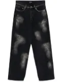 Ground Zero distressed wide-leg jeans - Grey