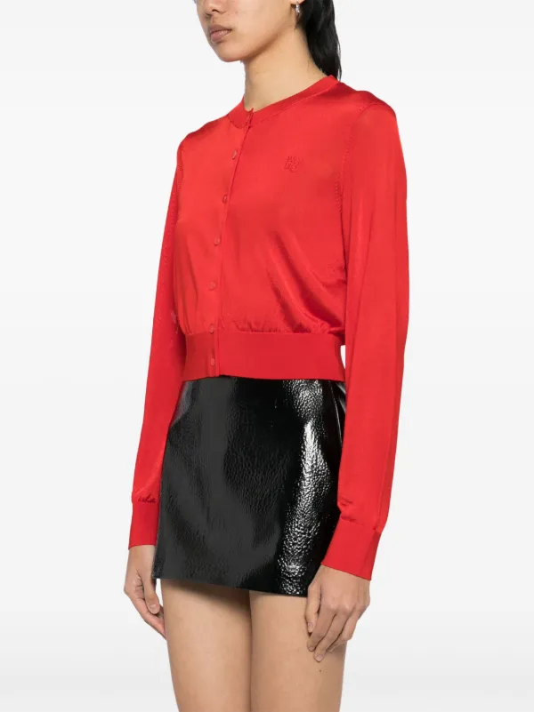 Alexander Wang クロップド カーディガン | レッド | FARFETCH JP