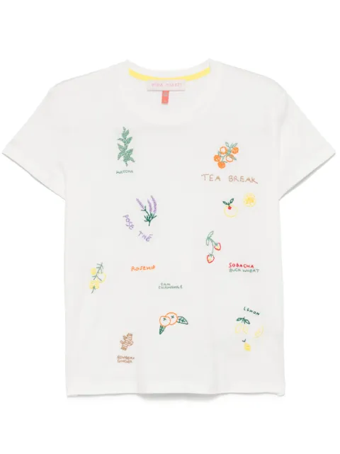 Mira Mikati embroidered tea T-shirt