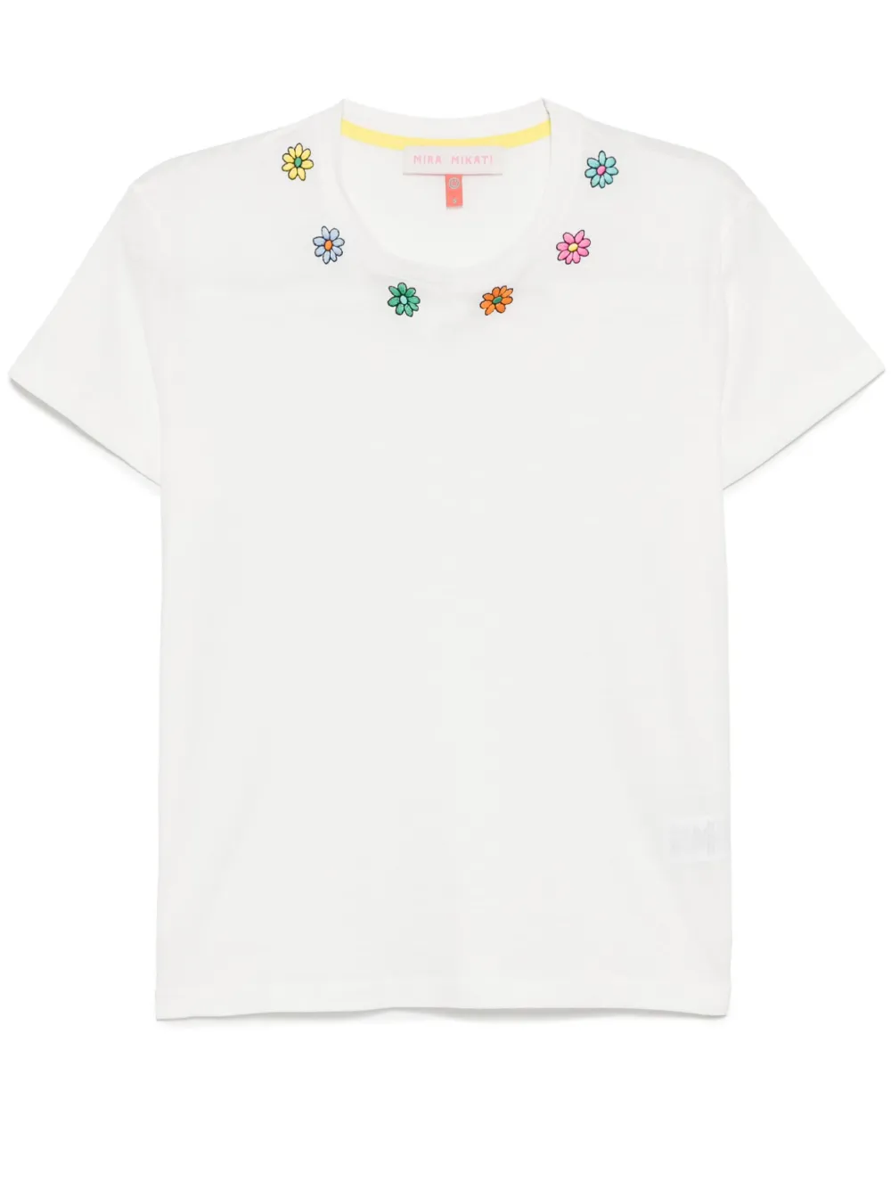 embroidered flower T-shirt