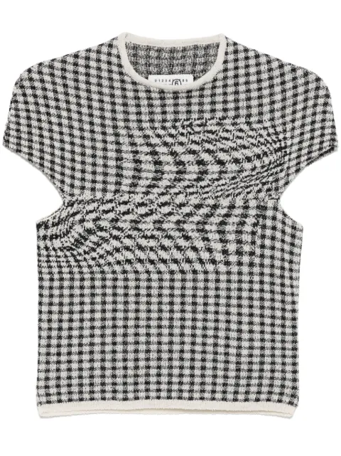 MM6 Maison Margiela checked T-shirt