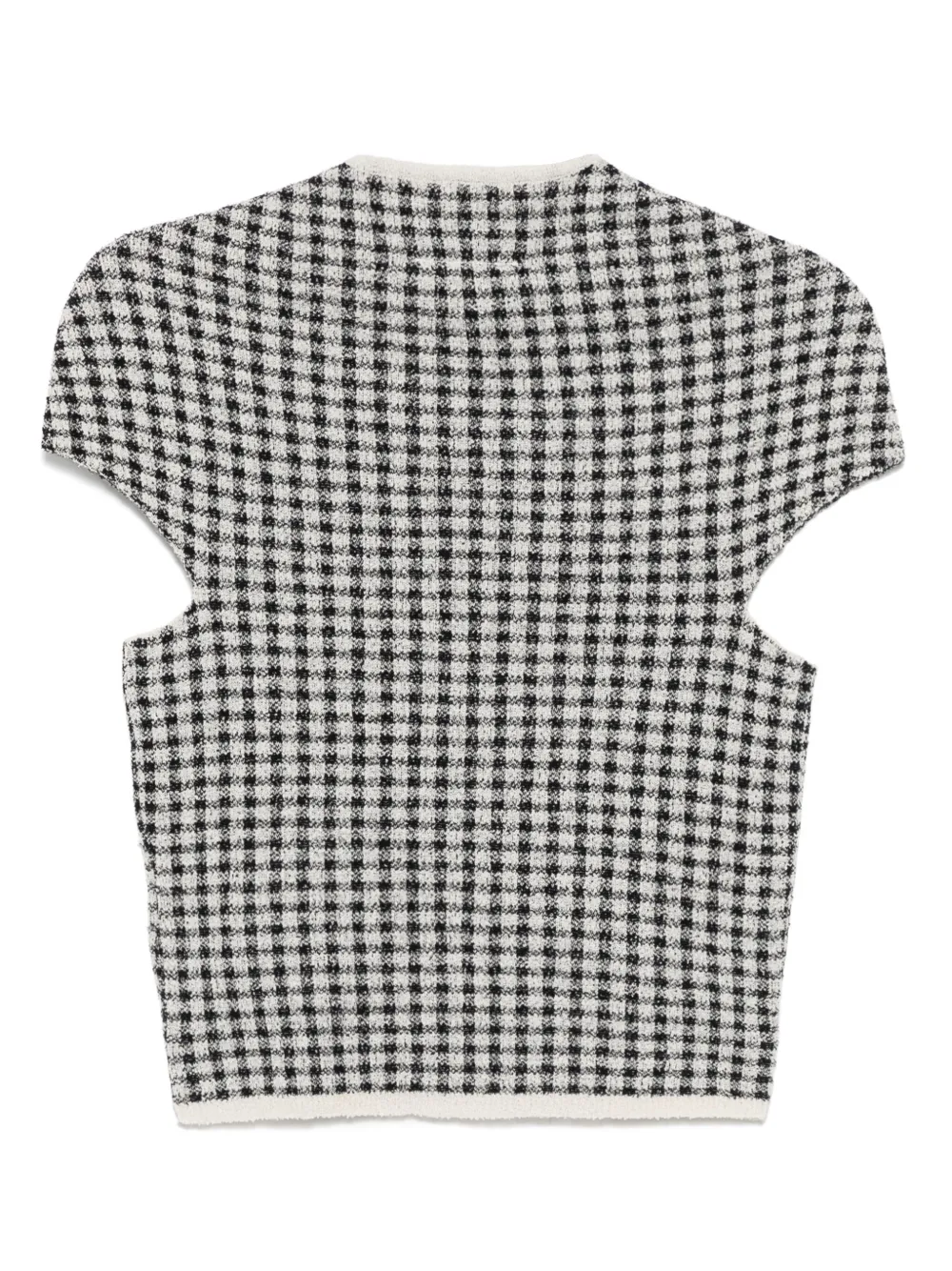 MM6 Maison Margiela Geruit T-shirt Zwart