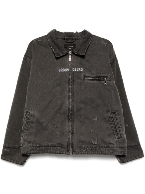 Ground Zero distressed zip-up jacket