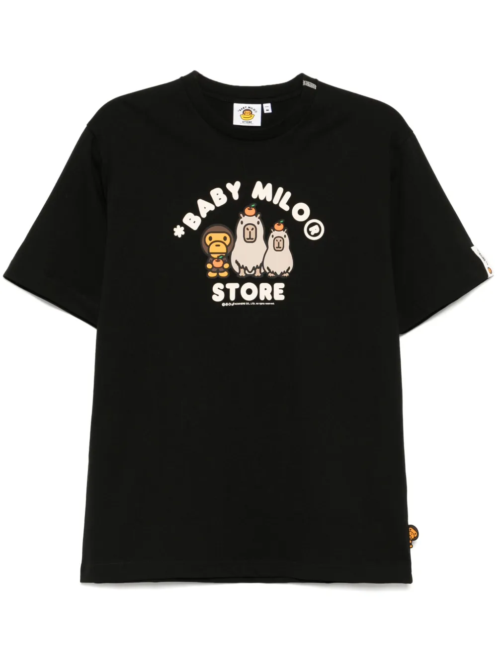 *baby Milo® Store By *a Bathing Ape® Logo Print T-shirt In Black