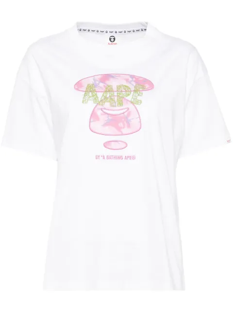 AAPE BY *A BATHING APE® embroidered logo T-shirt