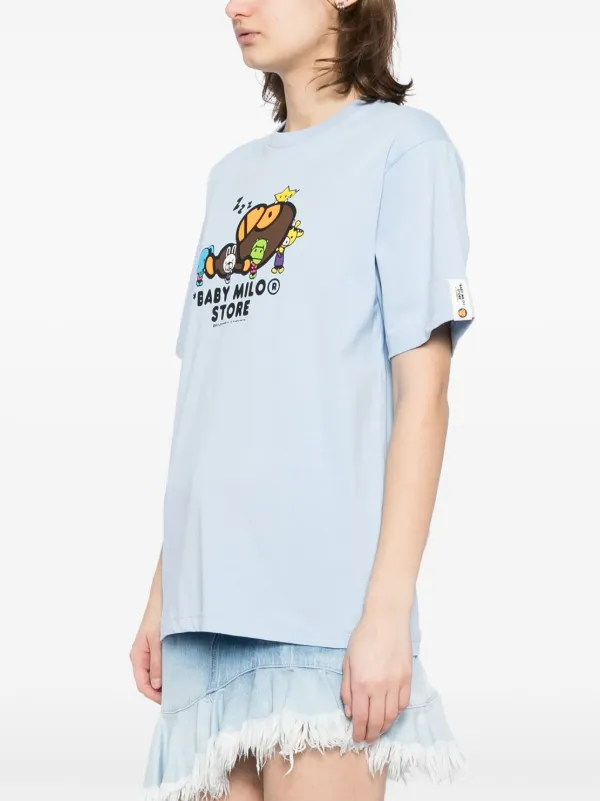 A BATHING APE® グラフィック Tシャツ | ブルー | FARFETCH JP