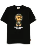*BABY MILO® STORE BY *A BATHING APE® logo print T-shirt - Black