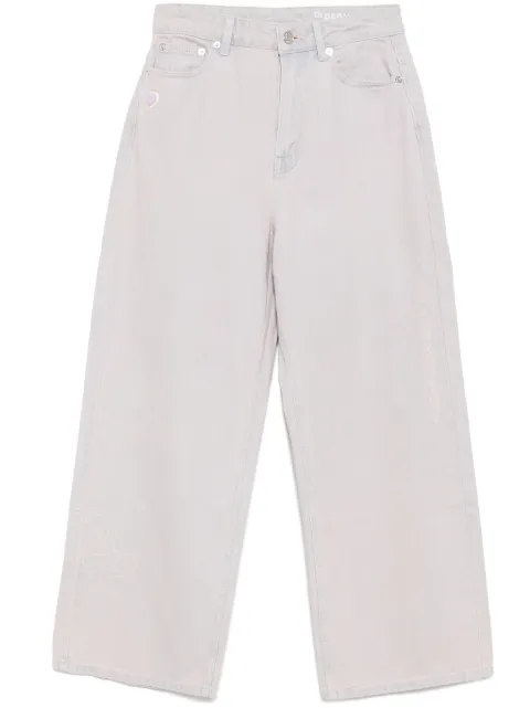 AAPE BY *A BATHING APE® jeans con parche del logo