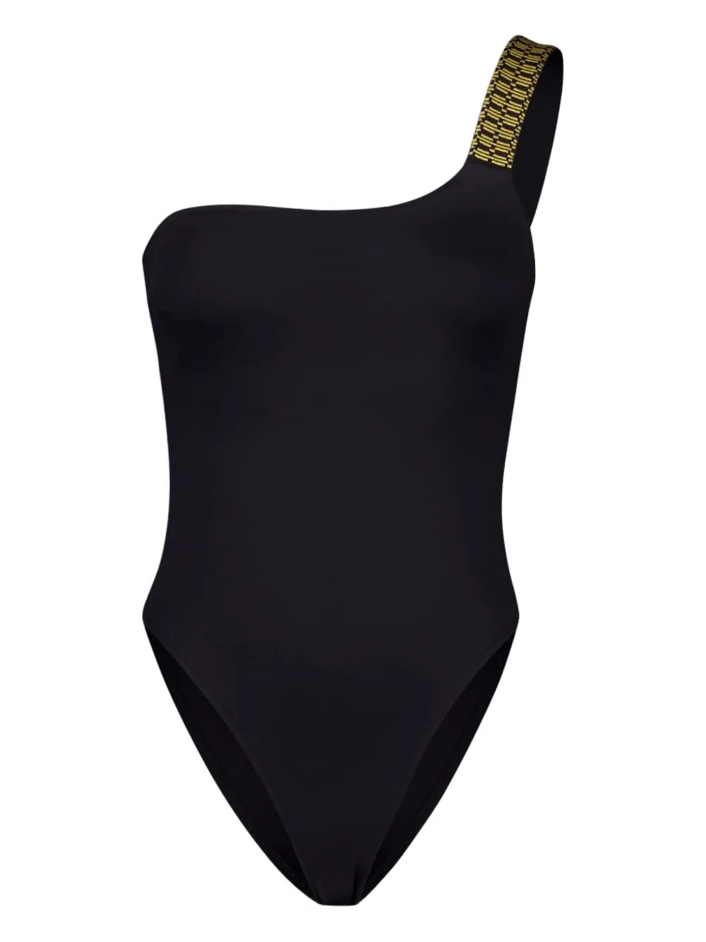 Zeus+Dione Attis embroidered one-shoulder swimsuit - ブラック Zeus+Dione Attis embroidered one-shoulder swimsuit - ブラック