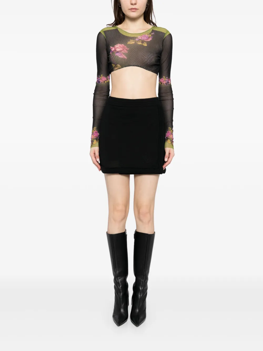 CHANEL Pre-Owned 2010 rok met logo jacquard - Zwart