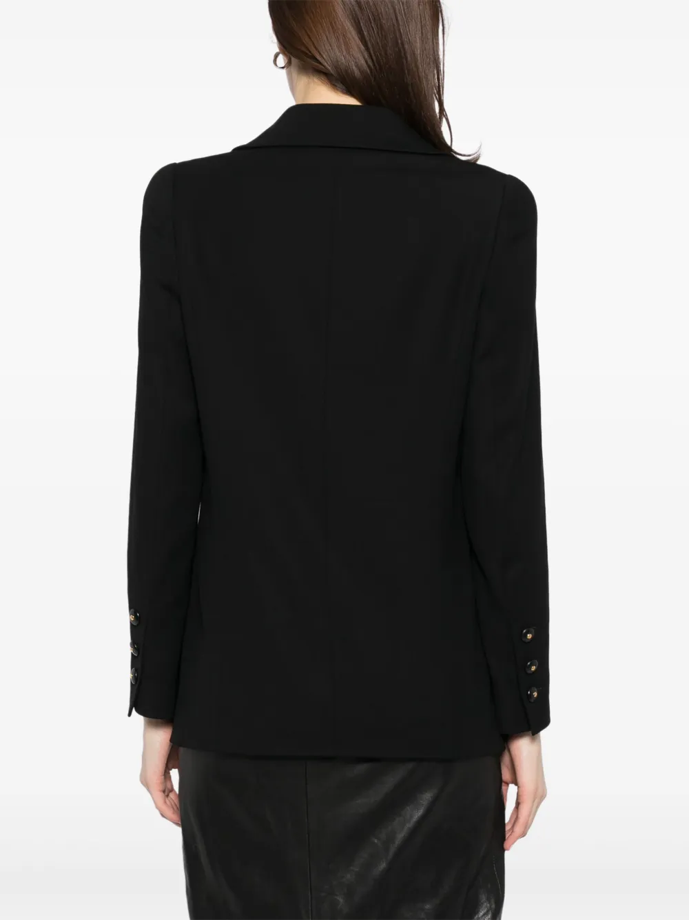 Pre-owned Chanel 1995 Double Breasted Jacket In Black