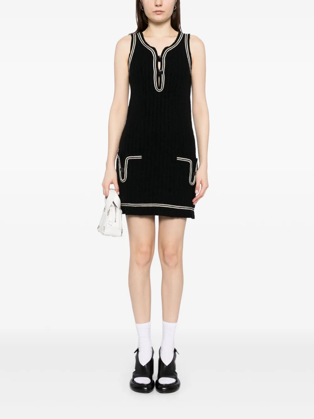 CHANEL Pre-Owned 2007 mouwloze jurk - Zwart