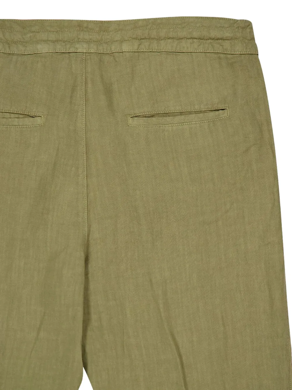 120% Lino Linnen broek Groen
