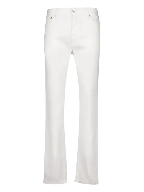 120% Lino pantalones con bolsillos