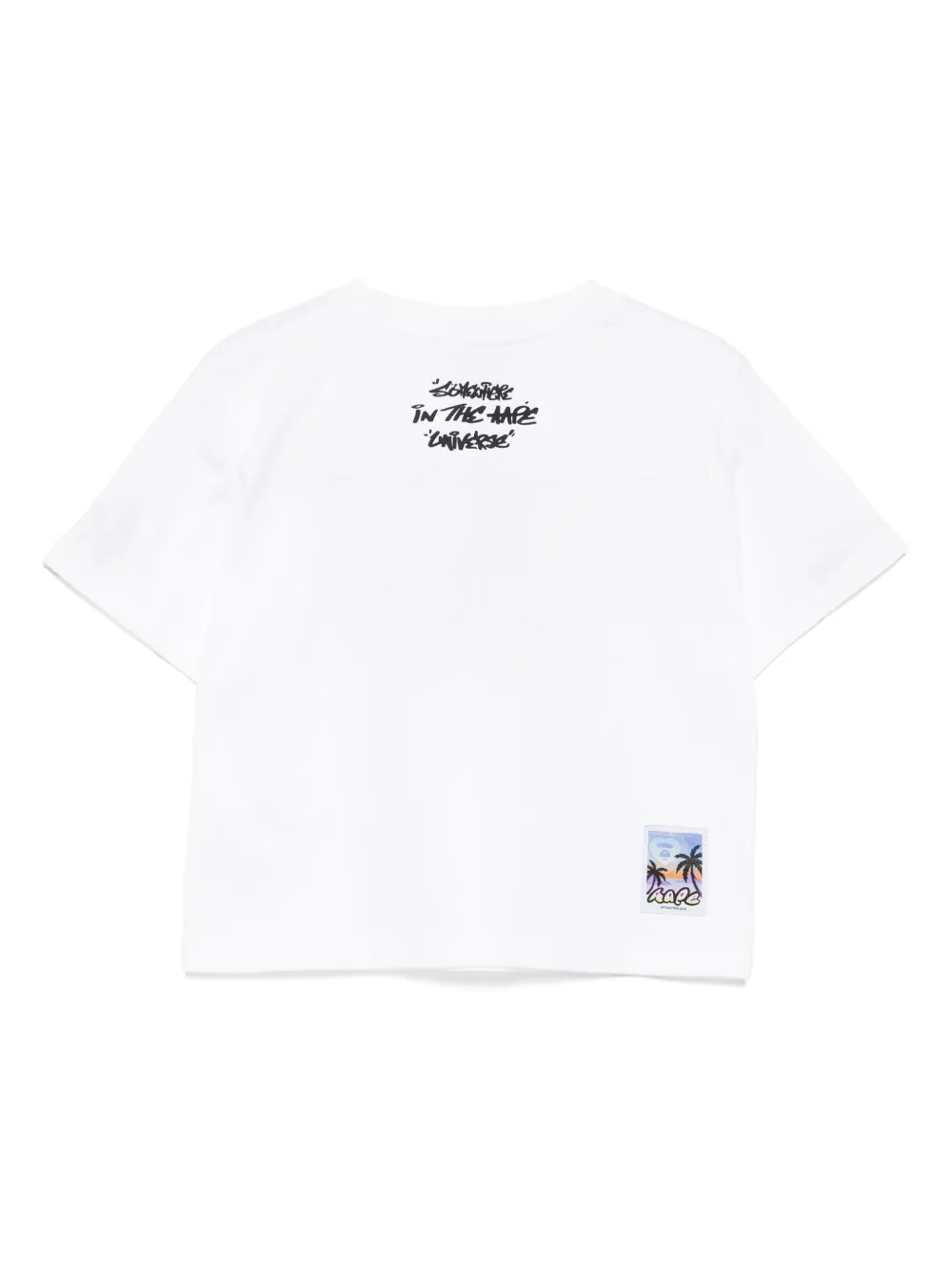 AAPE BY *A BATHING APE® T-shirt met logoprint - Wit