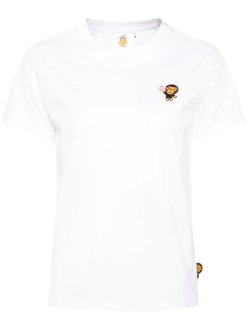 logo-embroidered T-shirt