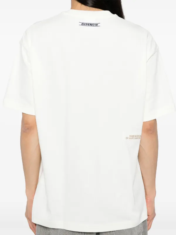 A BATHING APE® Check-print Cotton T-shirt - Farfetch