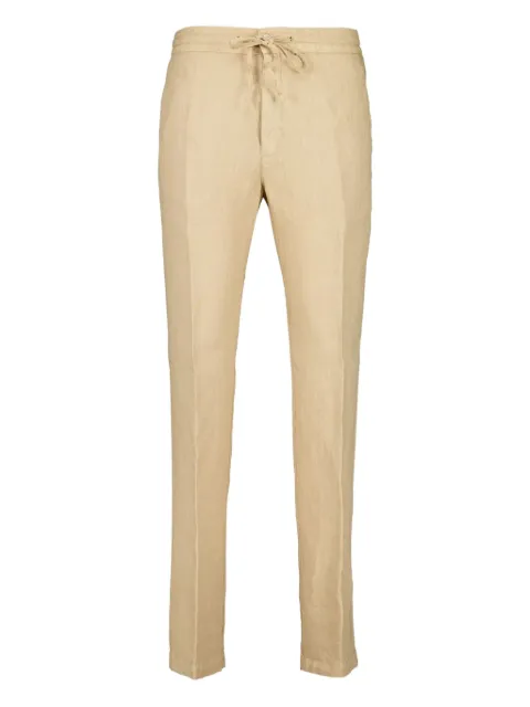 120% Lino pantalones rectos