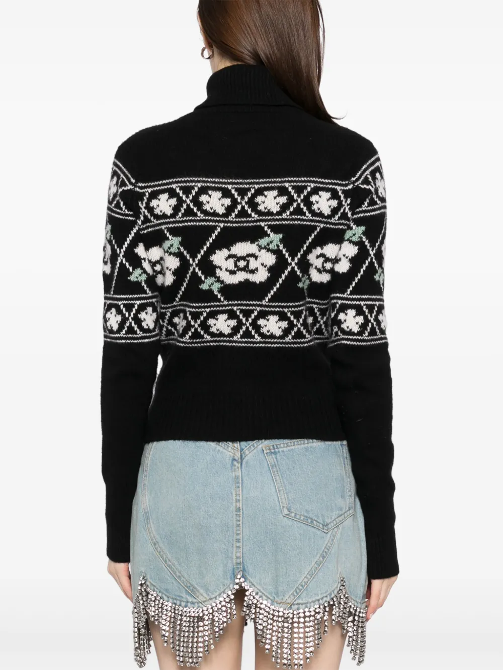 Pre-owned Chanel 1995 Long Sleeve Jumper In Black
