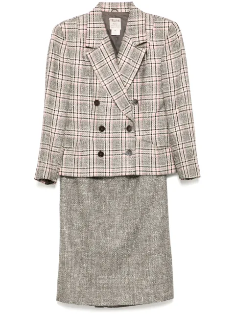 Céline Pre-Owned 1990-2000s setup suit jacket skirt