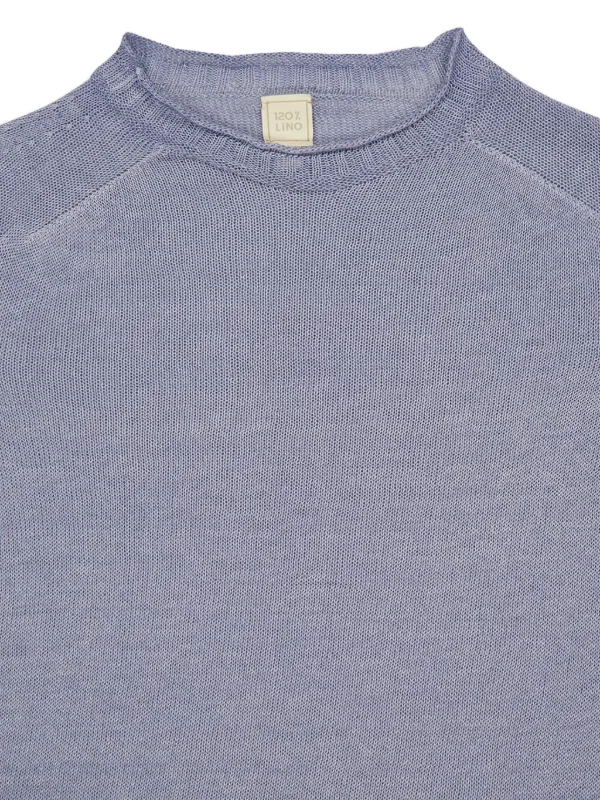 120% lino プルオーバー 120% Lino リネン プルオーバー | ブルー | FARFETCH JP