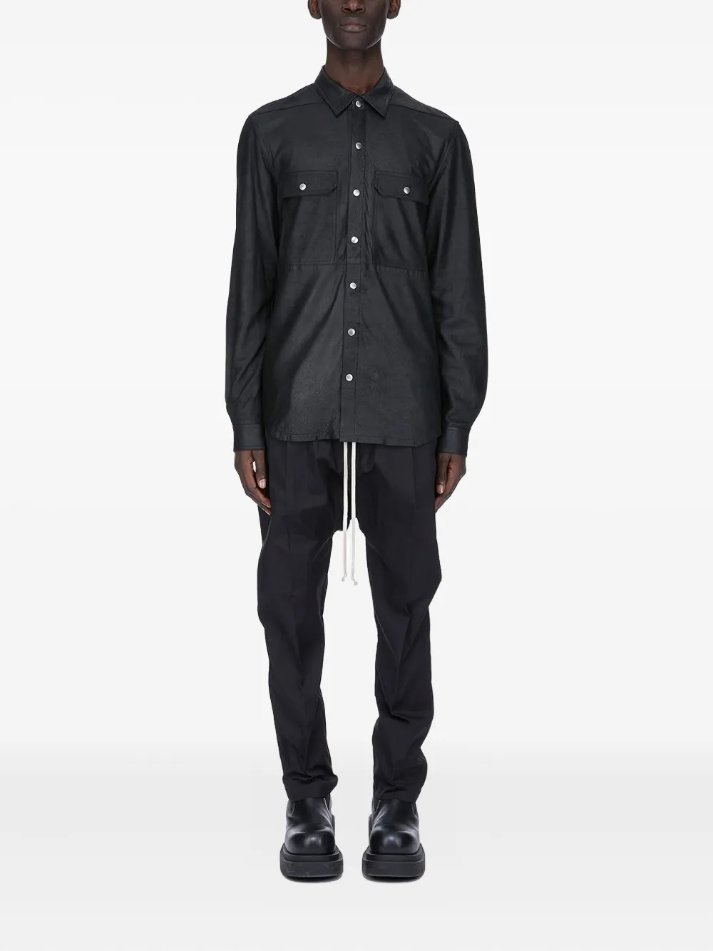 Rick Owens drawstring trousers | Drop-Crotch Trousers | Image 2