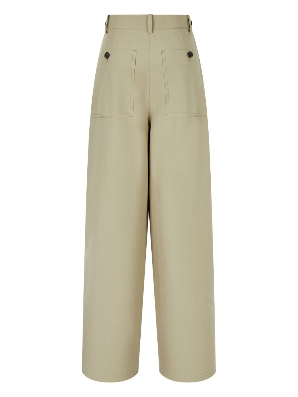 STUDIO TOMBOY Broek met plooien en achterzak - Beige