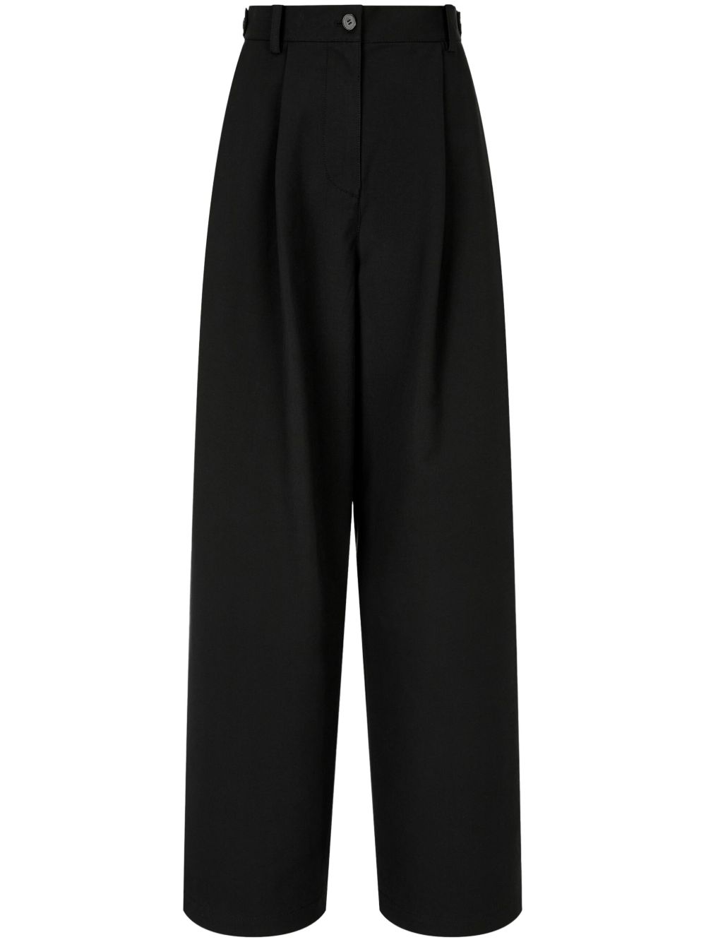 rear-pocket two-tuck trousers